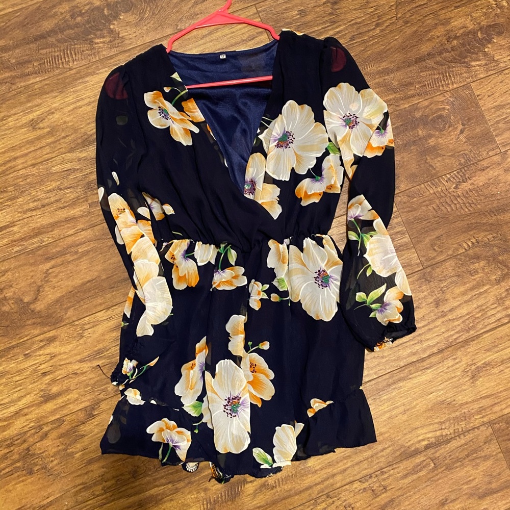 Navy romper